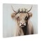Stupell Industries Shaggy Cattle Floral Crown Canvas, design by Shawna Stewart